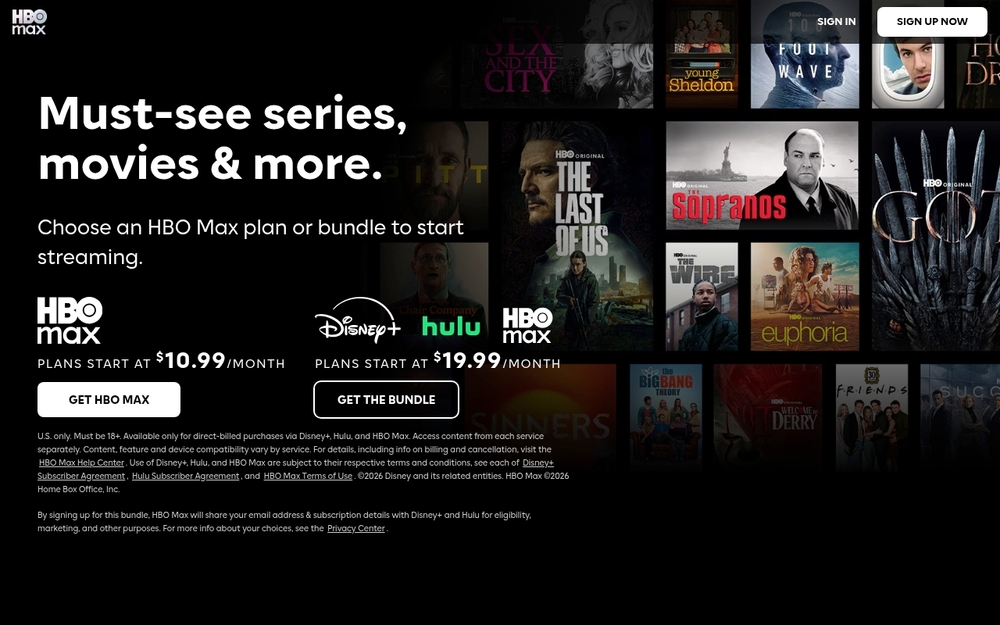 HBO Max Türkiye ana sayfa