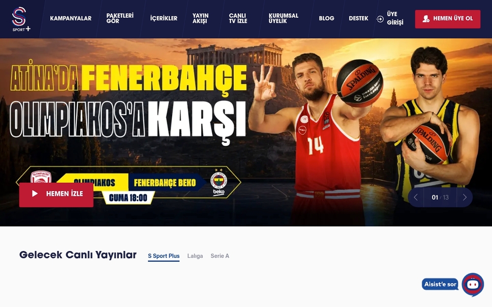 S Sport Plus dijital servis